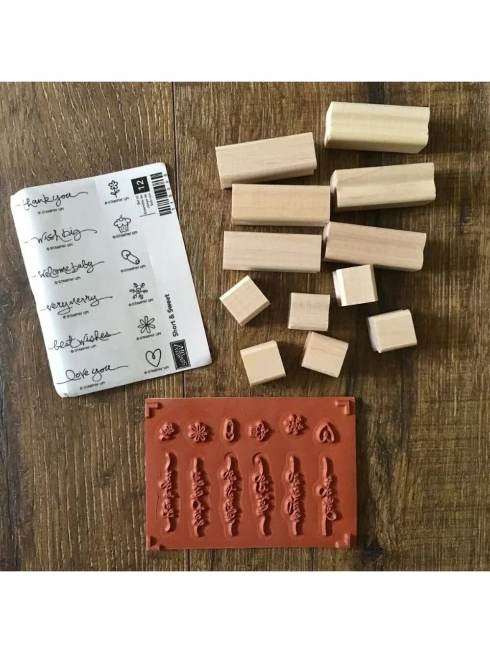 NEW Stampin' Up! Animal Stories 4 Rubber Stamp Set Elephant Owl Whale Giraffe